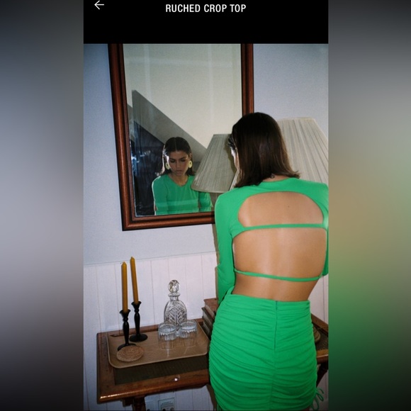 Zara apple green two piece outfit (worn once) - Picture 4 of 5